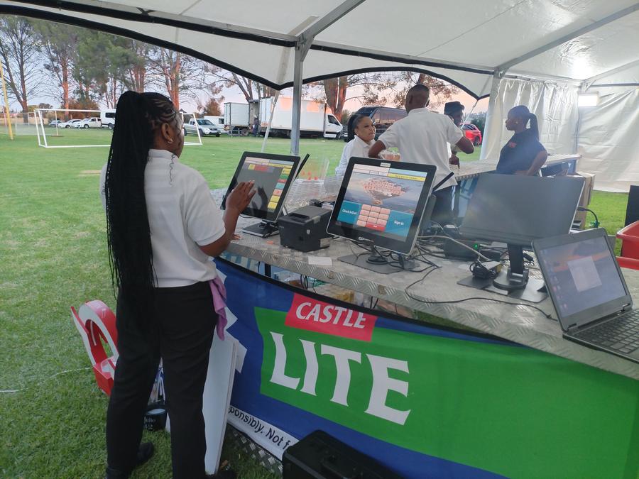 Events POS system at a live event